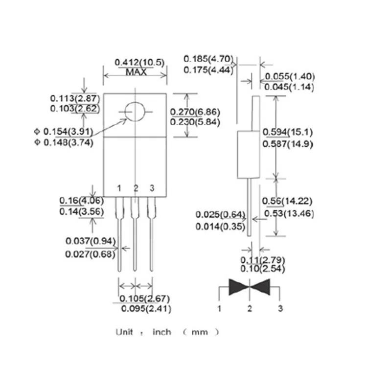 Brand New, high quality diode MBRF40200CT 4020040A 200V TO-220F package insert Schottky, rectifier diode