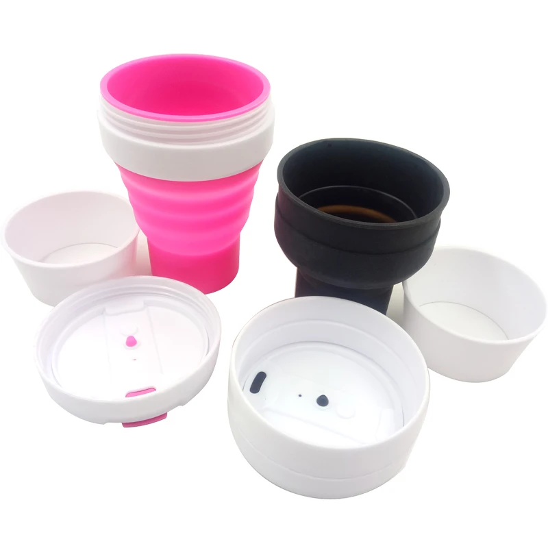 Leatchliving High Quality Silicone Collapsible Cup Orange Color Food Grade Funny Shape Silicone Cup