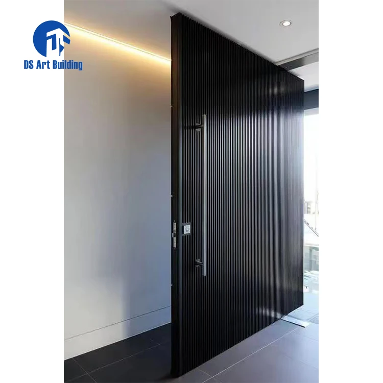 DS exterior door luxury entrance stainless steel entry security door aluminium pivot front doors for houses