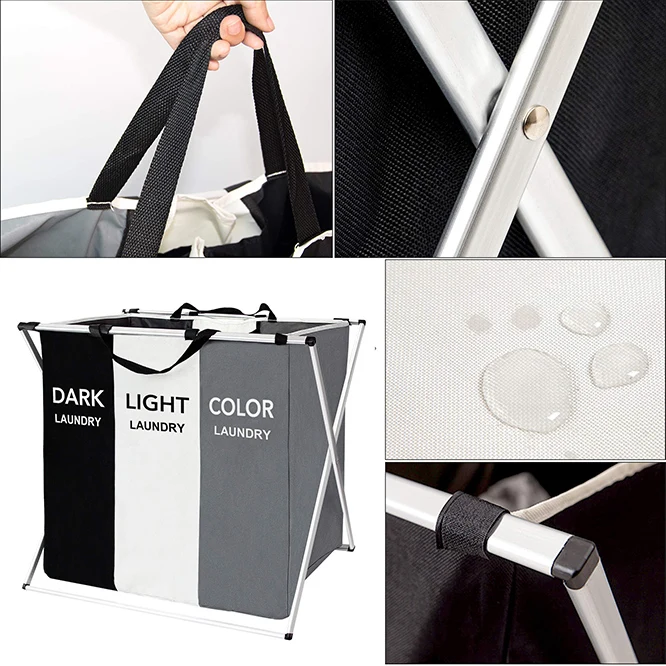 Foldable Laundry Basket Organizer For Dirty Clothes Large Capacity Laundry Hamper WaterProof Home Storage Bag Laundry Sorter