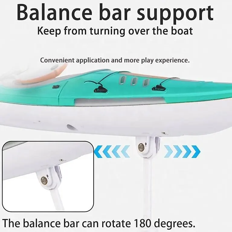 2 в 1 пульт дистанционного управления лодка Каякинг водонепроницаемый USB RC высокоскоростные быстрые гоночные лодки бассейн электронная игрушка со светом