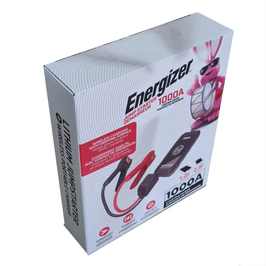 Energizer brand heavy duty 12V 1000A Portable Power Bank Car Jump Starters 7200mAh for gasoline diesel car truck