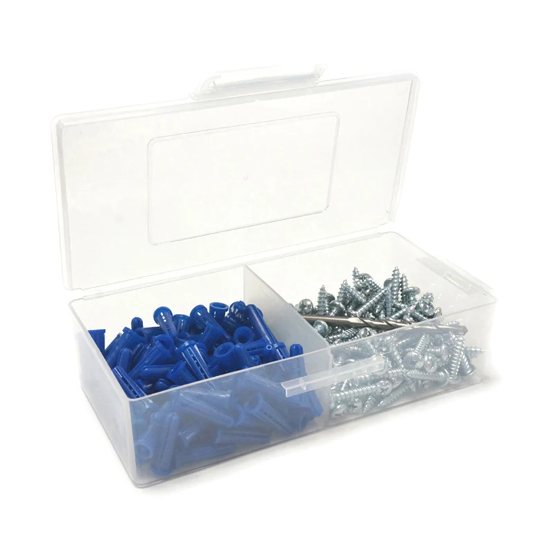 Unirisen High Quality Conical Anchor Kit Plastic Screw Anchor Set Nylon Drywall Expansion Anchors