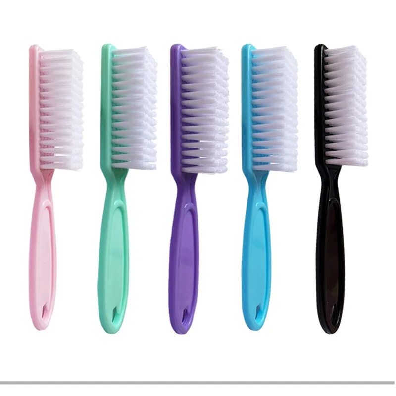 TSZS Newest Top Quality Custom Nail Use Brush Nail Clean Brush Manicure Pedicure Plastic Long Handle Brush