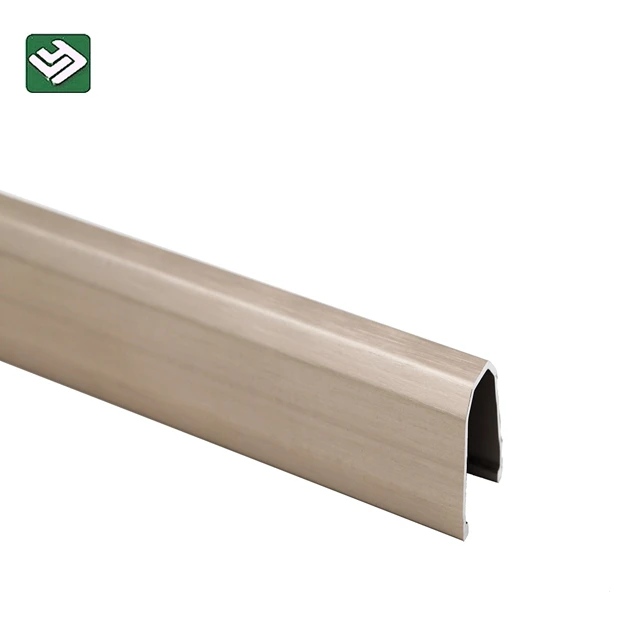 Aluminum T shape edge trim for MDF t shape edge banding metal tile edge tap