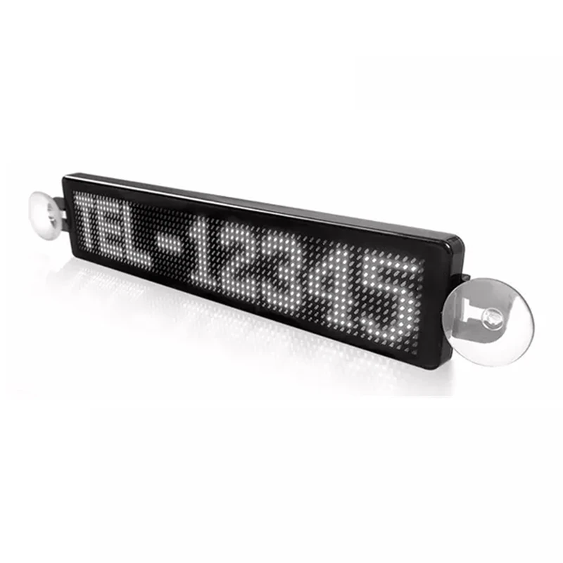 Car LED Programmable Sign Moving Scrolling Message Display Taxi Rear Window Screen Display Board Light Strip Accessories