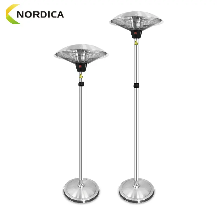Freestanding Electric Terrace Heater Waterproof Infrared Terrace Stand Heater Umbrella Patio Heater