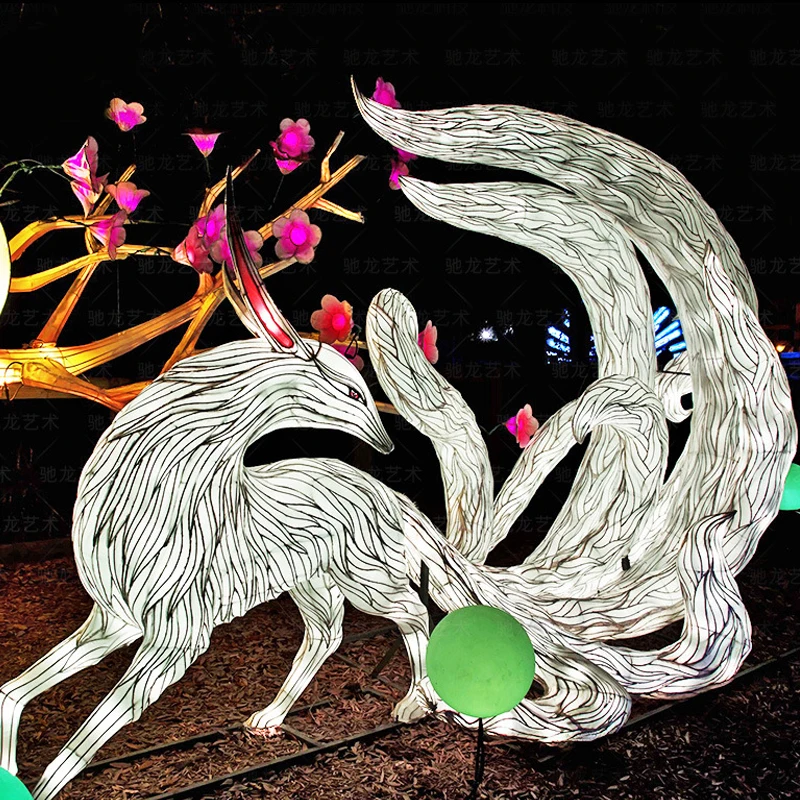 Halloween Decorative Lighting Art Animals Sculpture Outdoors Motif Lights Deer Festive Lantern New Year Christmas Waterproof