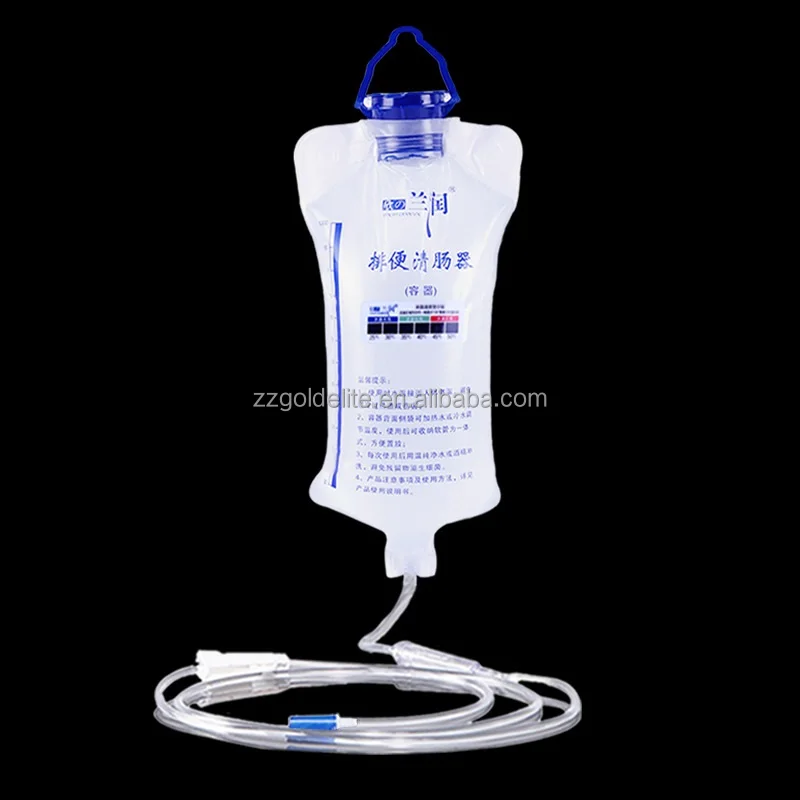 1200ml hospital use disposable enema bag enema kit bag enema