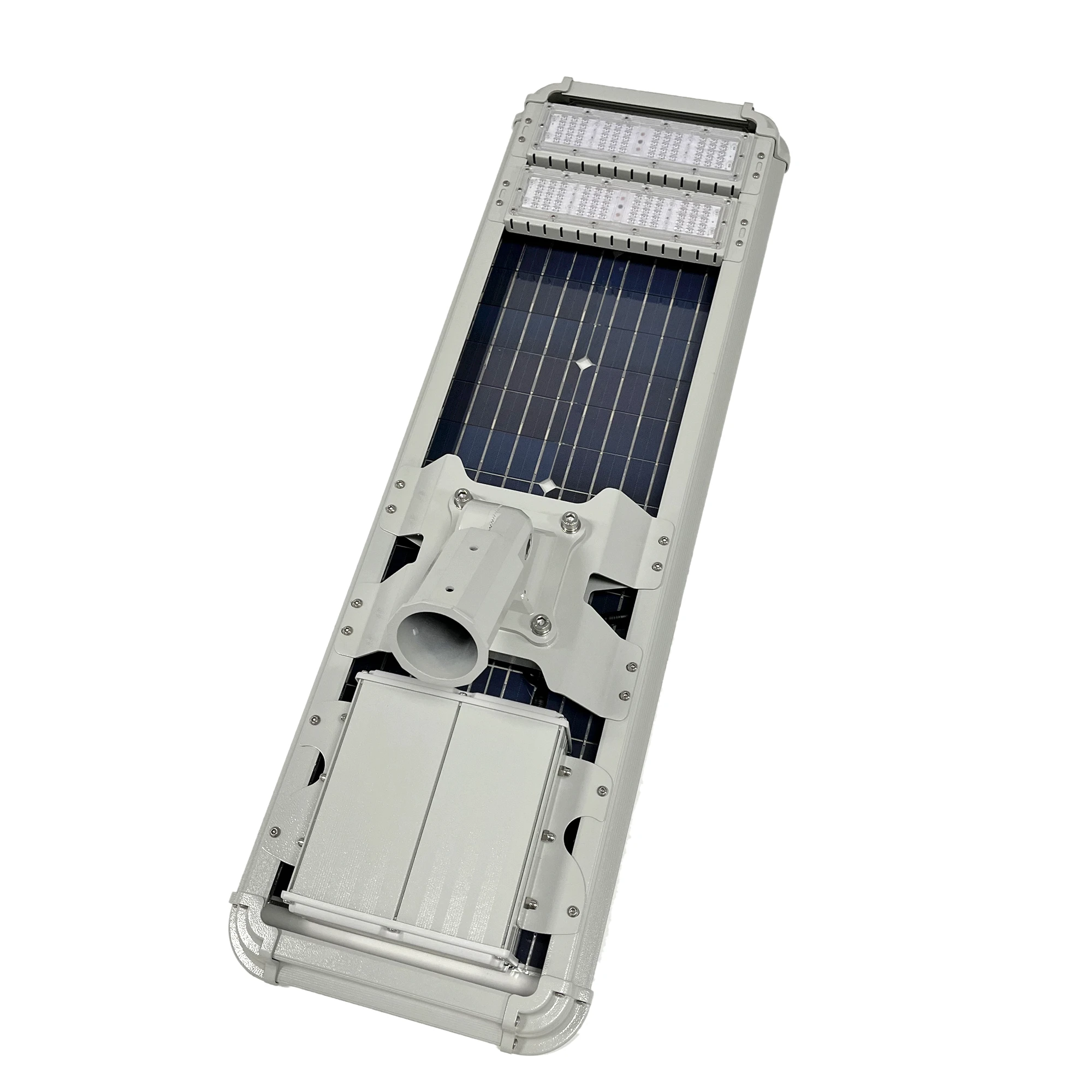 Outdoor Waterproof All In One Led Solar Street Light Aluminum Housing for Road