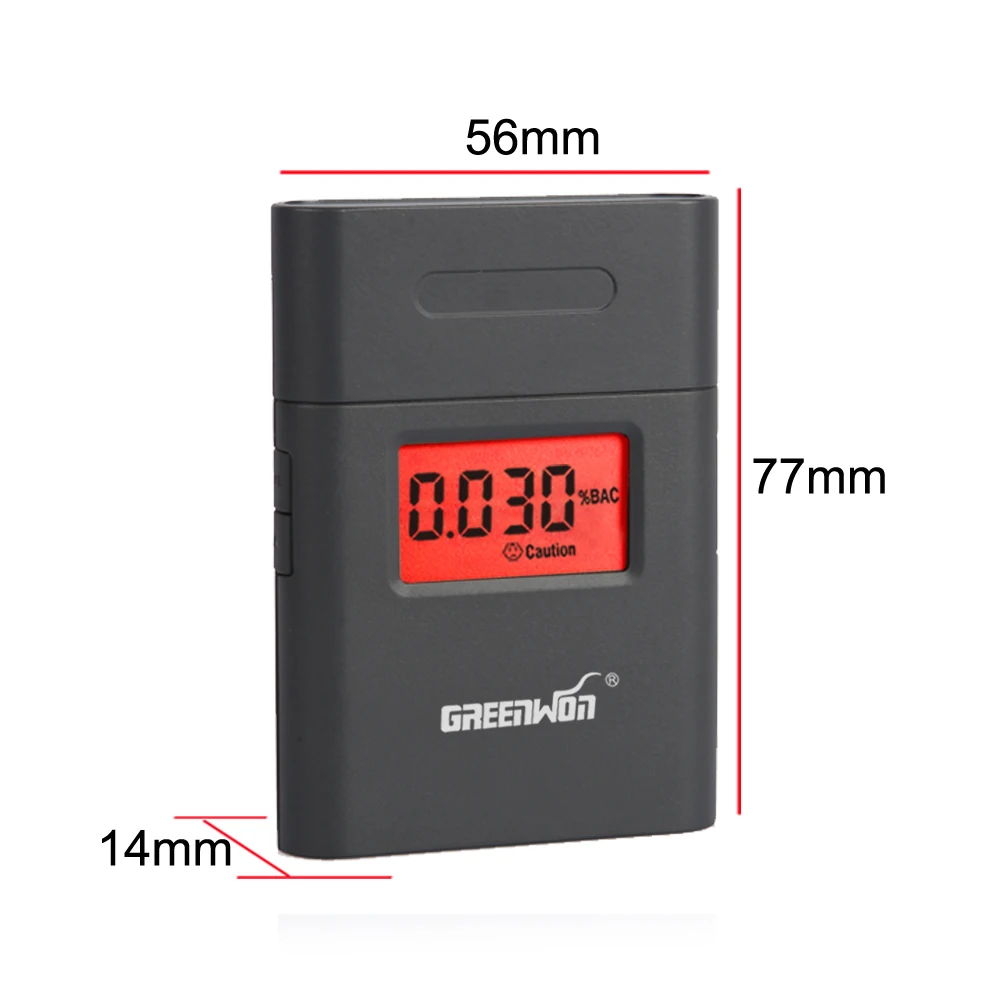 GREENWON Wholesale Breathalyzer Manufacturing Factory Supply Driving Safety Personal Use Digital Alcohol Teste