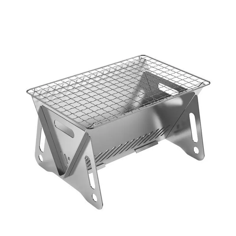 Charcoal BBQ Grill Cooking Bars Instant Foldable BBQ Grill Easy Portability For Outdoor Barbecues Camping Traveling Picnics
