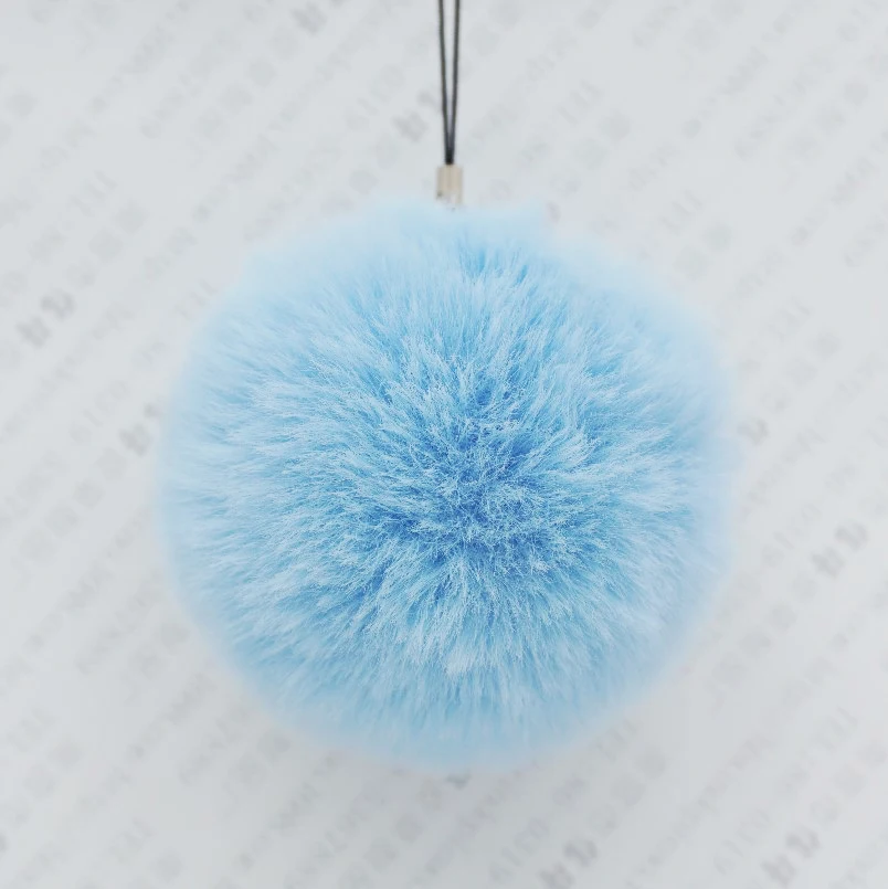 wholesale small size fur pompom ball for key chain