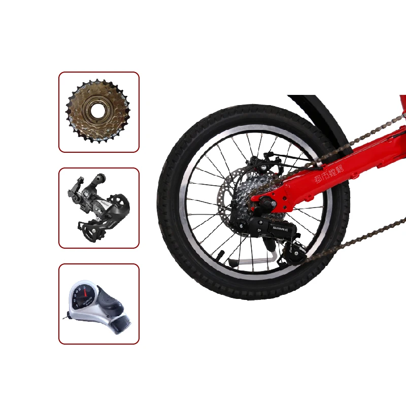 New 16-inch CMS-F16-B variable speed disc brake Twitter carbon sand folding bike