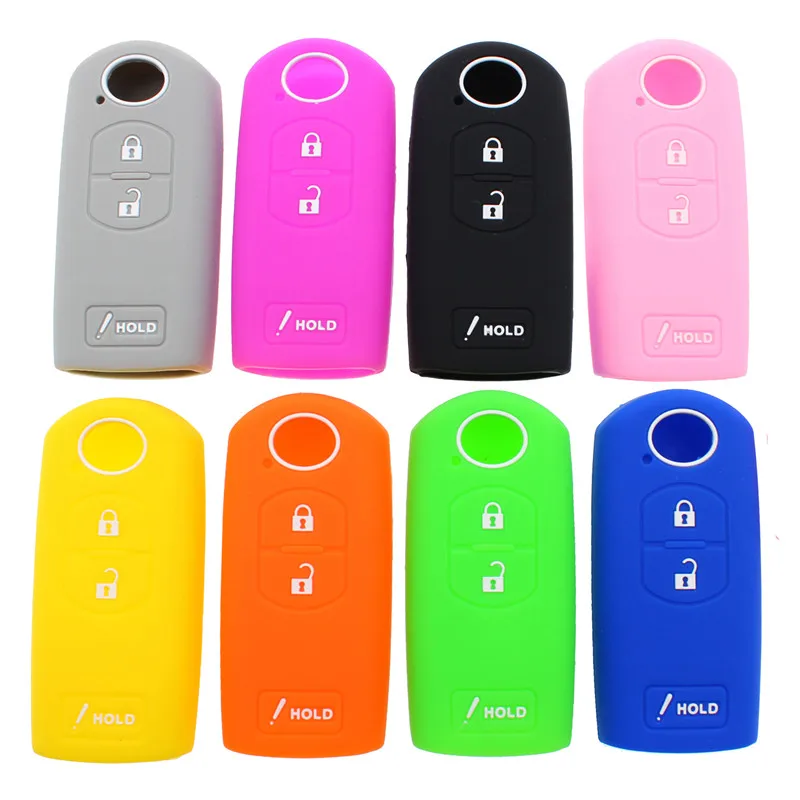 Silicone Keyless Entry Remote Control car key fob shell key case for mazda 3 buttons