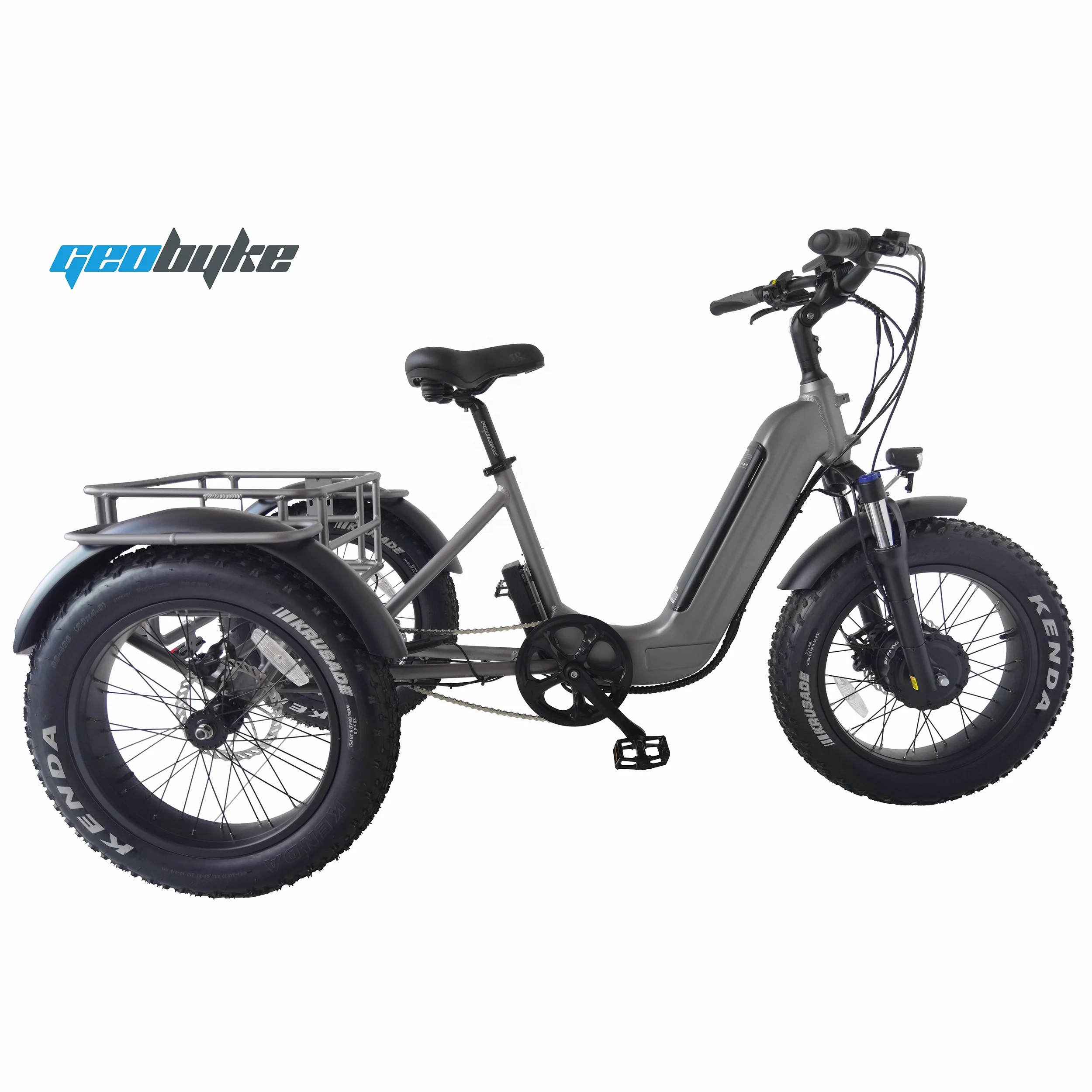 48V 500W/750W Fat Tire 3 Wheel Electric Bicycle Cargo Electric Tricycles