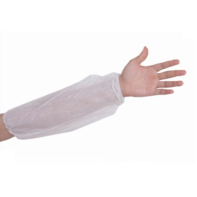 disposable wholesale plastic arm sleeve cover blue PE oversleeve