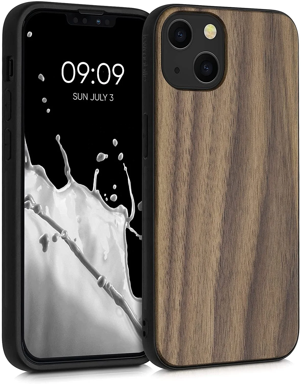 Wooden waterproof mobile phone case, smart phone protection, anti-break design of wooden case