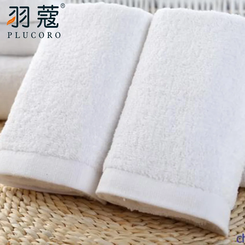 100% Cotton Terry Hotel Face Towel Set Five Star Hotel Supplier Cotton White Towel