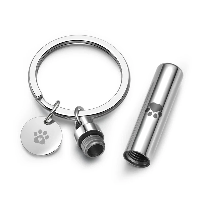 
Pet ash pendant Cremation Jewelry Urn Keychain for Ashes Human dog Keepsake Memorial Jewelry 
