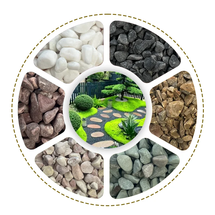 Colored Gravel Pebbles Washed Stones Terrazzo Adhesive Stones Garden Paving Landscaping