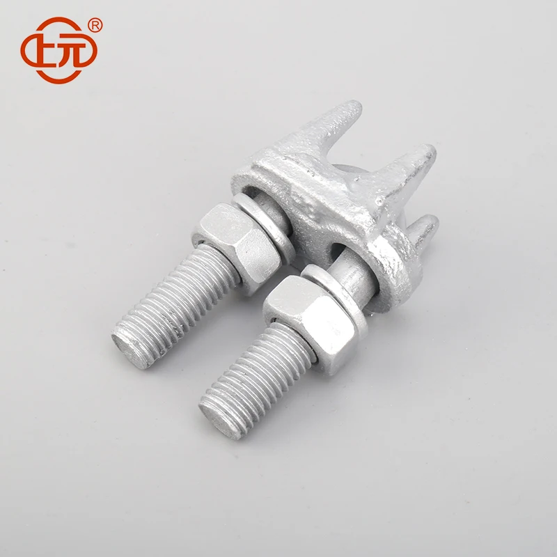 Stainless Steel Cable Clamp with Nylon Rope Clamp Wire Clips in Metric System