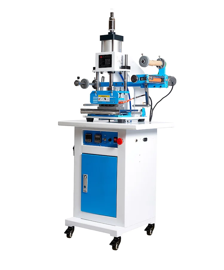 China Manufacturers Leather logo Embossed Paper Automatic Pneumatic Hot Stamping Machine Automatic Pneumatic Stamping Machine