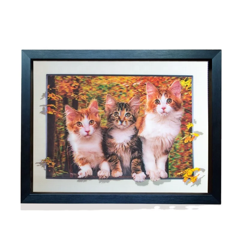 
Home Decor Moving Picture Lenticular 5d Picture 3d Picture Lenticular Printing With Lovely Cats 