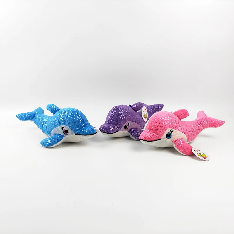 Cheap price soft toy factory custom big size stuffed dolphin plush doll cute keychain plush toys