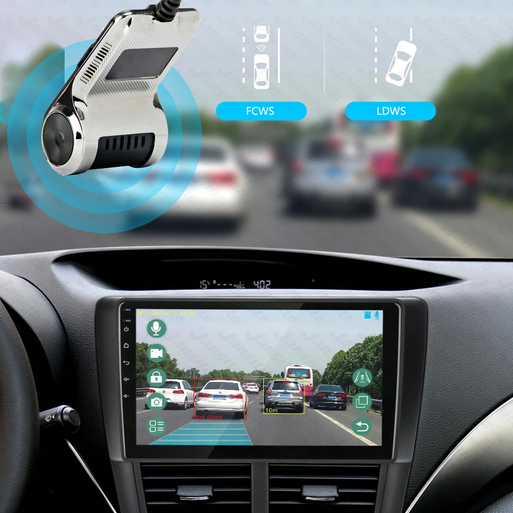 Car Black Box Dash Cam Front and Rear Camera USB Flash Driving Recorder Car Video Recorder Android 4.0 above Car Dvr Box