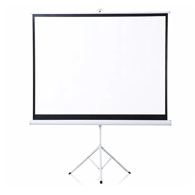 factory wholesale outdoor indoor tripod stand projector screen portable matte white mobile projection screens