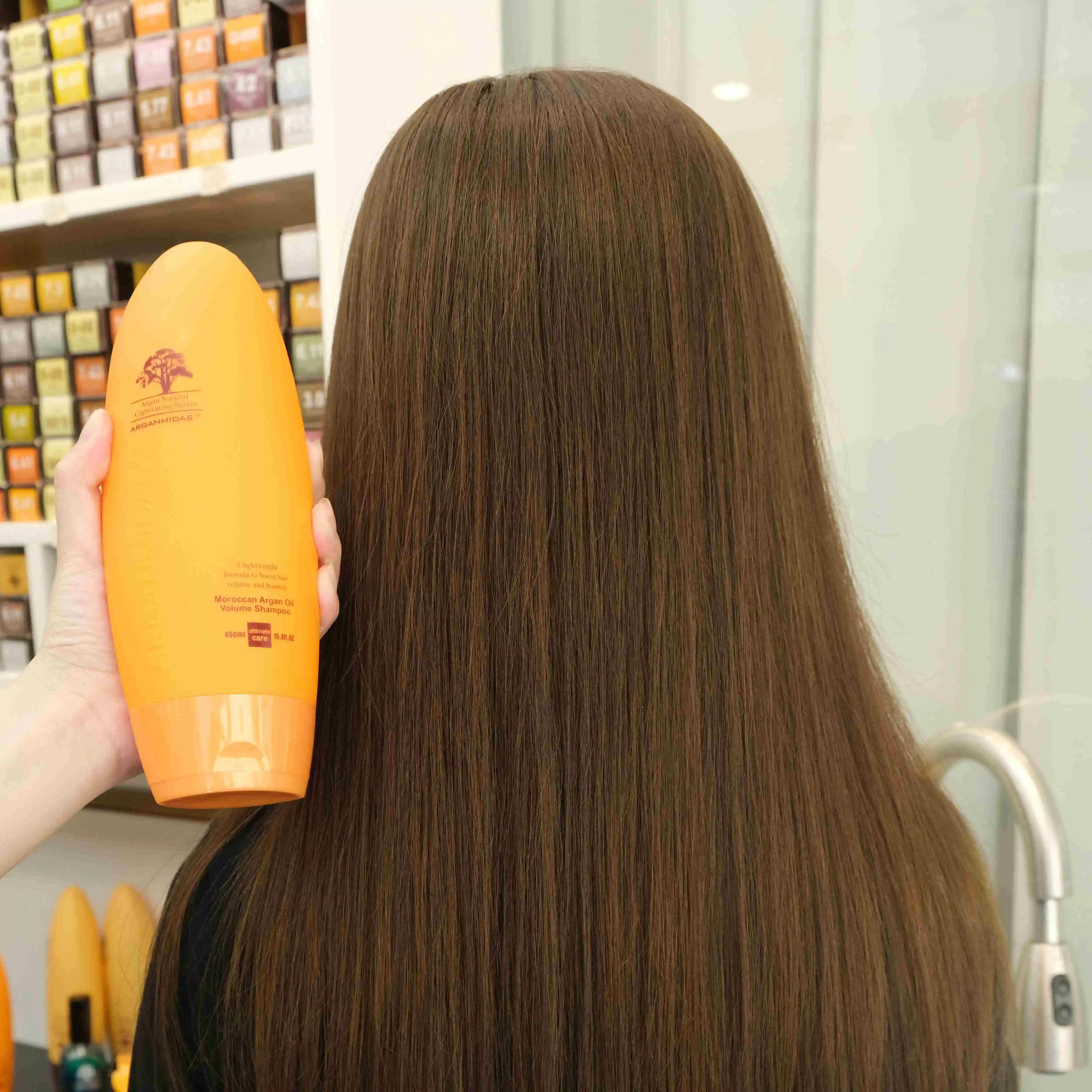 Arganmidas Lightweight Volumizing Shampoo Vegan sulfate free Volume boosting shampoo for flat hair