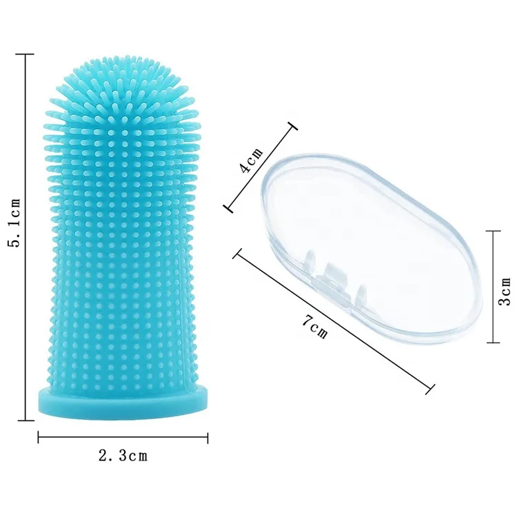 Pet Finger Toothbrush Cat Dog Oral Cleaning Anti-stone Cleaning Products Soft Fur Dog Finger Set Toothbrush