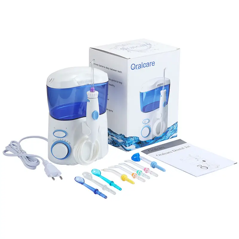 Private Label Electric Water Whitening Dental Oral Water Irrigator Flush Sonic Cleaning Waterproof Ultrasonic Teeth Cleaner