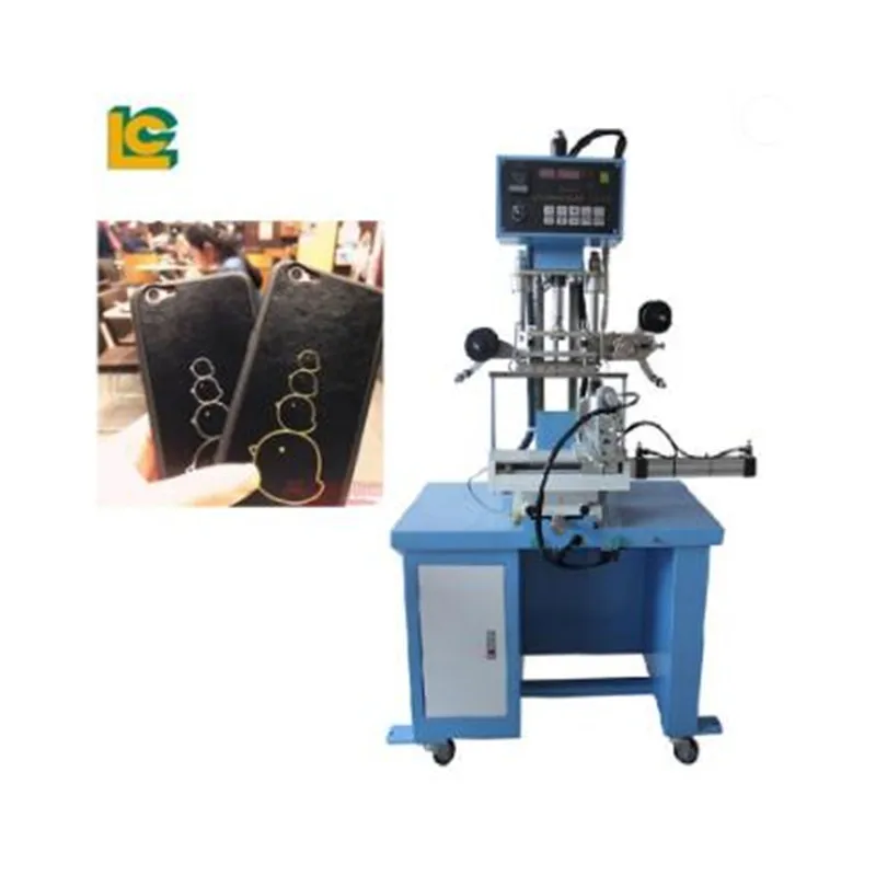 Pneumatic Paper Bags Pencil Fish Lure Cosmetic Bottle Lipstick Tube Phone Case Hot Foil Stamping Machine Leather