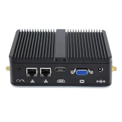 J4125 Mini Pc With RS232/485 Dual COM Ports Dual LAN  DDR4 Fanless Industrial Mini PC Support Win 10/11/Linux Computer