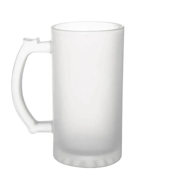 Sublimation coating items glass beer mug and 16oz heat press printing glass mug