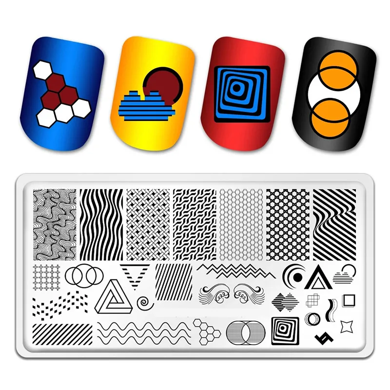 Guangzhou Supplier Offers Custom Anime Theme Nail Stamping Plate Stainless Steel Nails