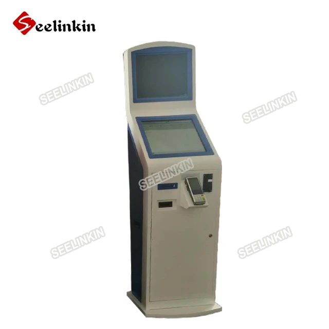 Self service car ticket dispenser automated eparking kiosk vending park lot entrance Parking payment machine