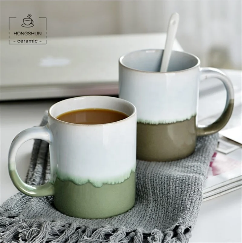 
Fashion Customized Colorful Stoneware Coffee Tea Mugs Water Bottle for Cafe 