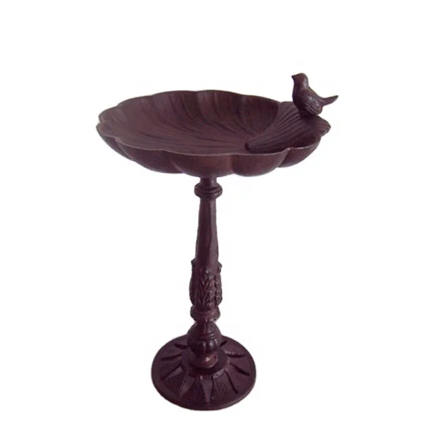 2024 Новый Винтажный чугунный садовый декор для птиц/металлический декоративный птичий бань/чугунный кормушка птиц снаружи