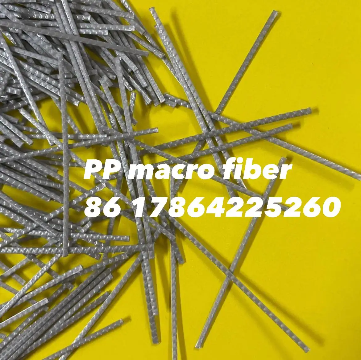 Water-Soluble Film Wrapped PP Synthetic Macro 48mm Polypropylene Fiber for Engineering
