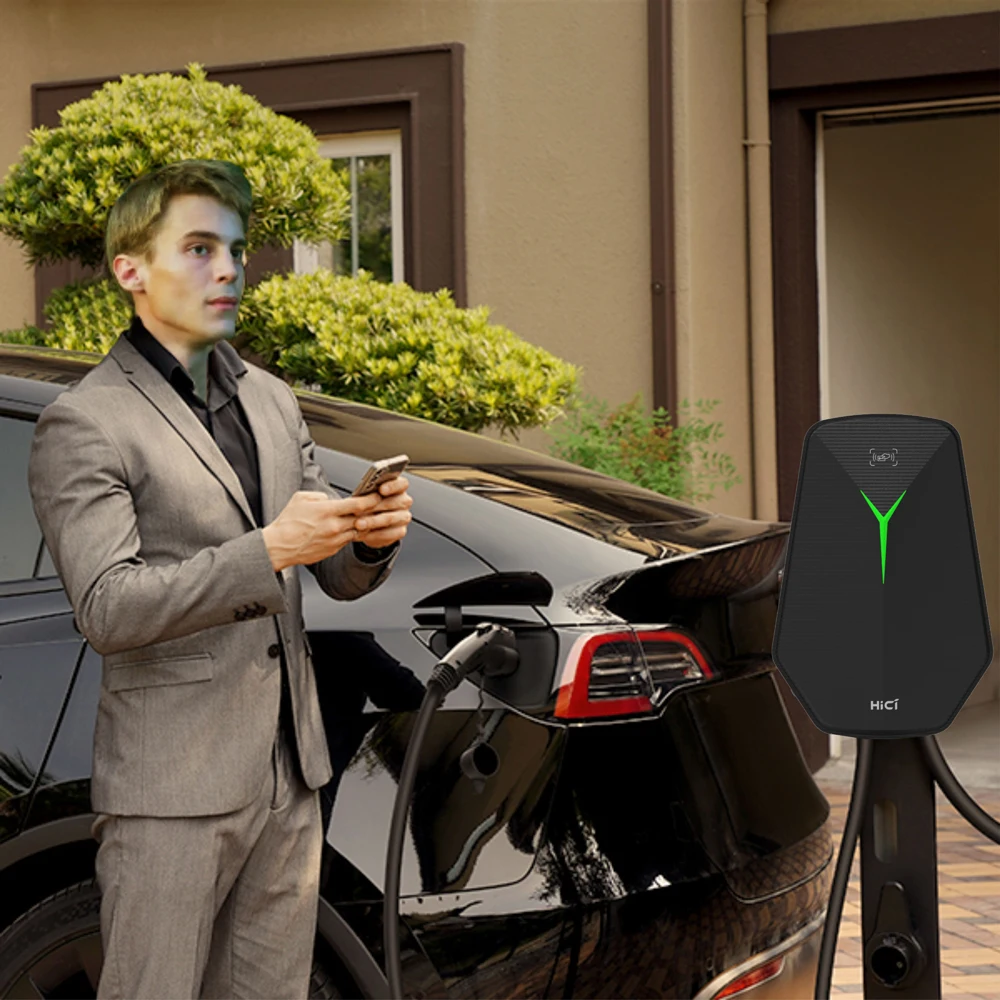 Производитель HICI OEM OCPP 1.6J Wallbox RFID карта 22 кВт настенное зарядное устройство 32A EV зарядная станция с платежной системой