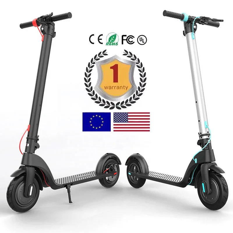 Eu US DE warehouse Hot Selling Hx X7 EScooter 350W Motor 25Km/H Max Range Foldable Adult replaceable battery Electric Scooter