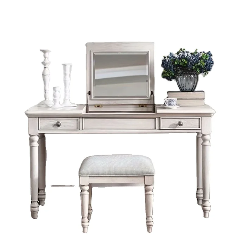 Italian solid wood oak dressing table Custom furniture