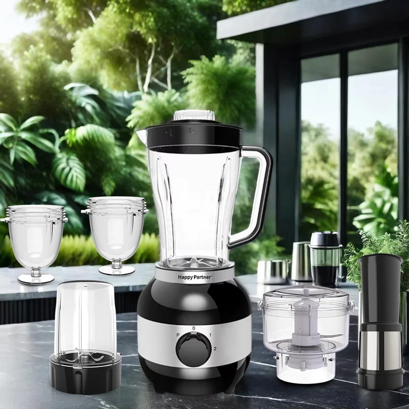 Happy Partner 6-in-1 Multifunctional Kitchen Appliances Blenders and Juicers Smoothie Variable Speed Blenders Juicers Mixers
