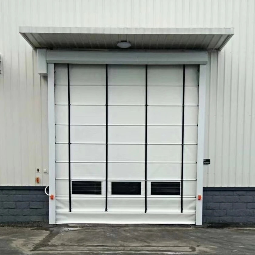 Industrial PVC fast stacking door multiple thickened anti-wind strip servo motor stability