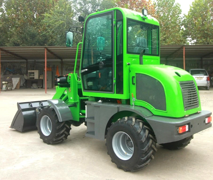 Factory Price 0.8 Ton Hydraulic Compact Radlader Loader With Different Attachments Hoflader Front Wheel Shovel Loaders