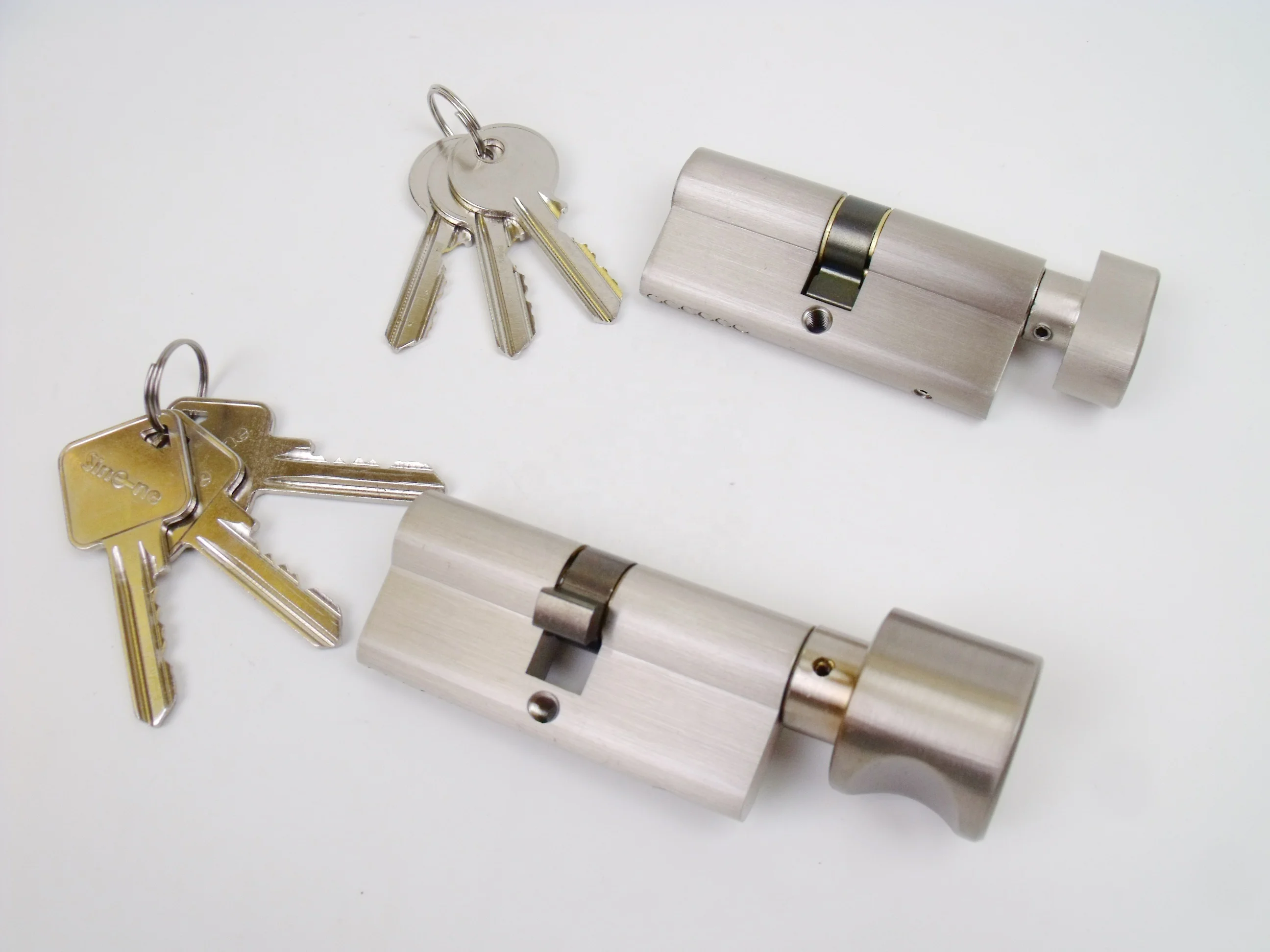 Fire rated  Euro profile brass Cylinder solid brass body for mortise sash door lock 33*17*10mm