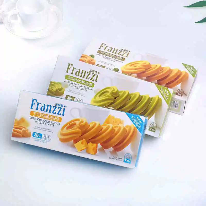 Новое Классическое печенье Franzz1 серии сливочное с различными вкусами хрустящее 100 г